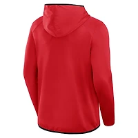 Men's Fanatics Red/Black Texas Tech Red Raiders Transitional Hoodie T-Shirt