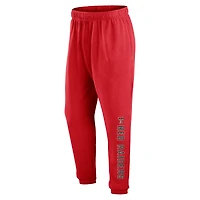 Men's Fanatics Red Texas Tech Raiders Chop Block Fleece Sweatpants