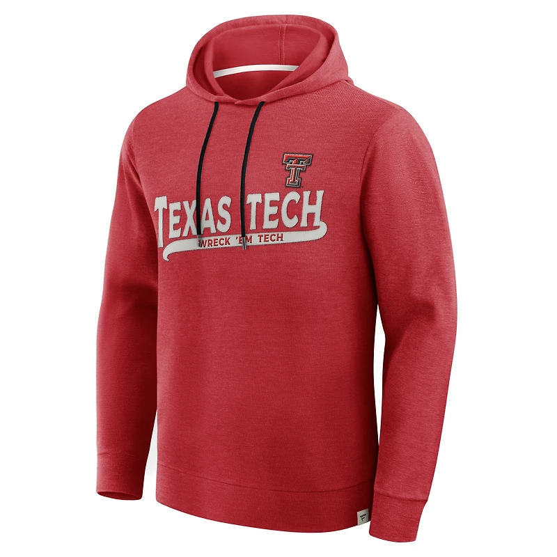 T-shirt à capuche manches longues Premium Huddle Up Texas Tech Red Raiders pour homme