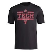 Men's Mahomes Black Texas Tech Red Raiders  Strategy Pre-Game T-Shirt