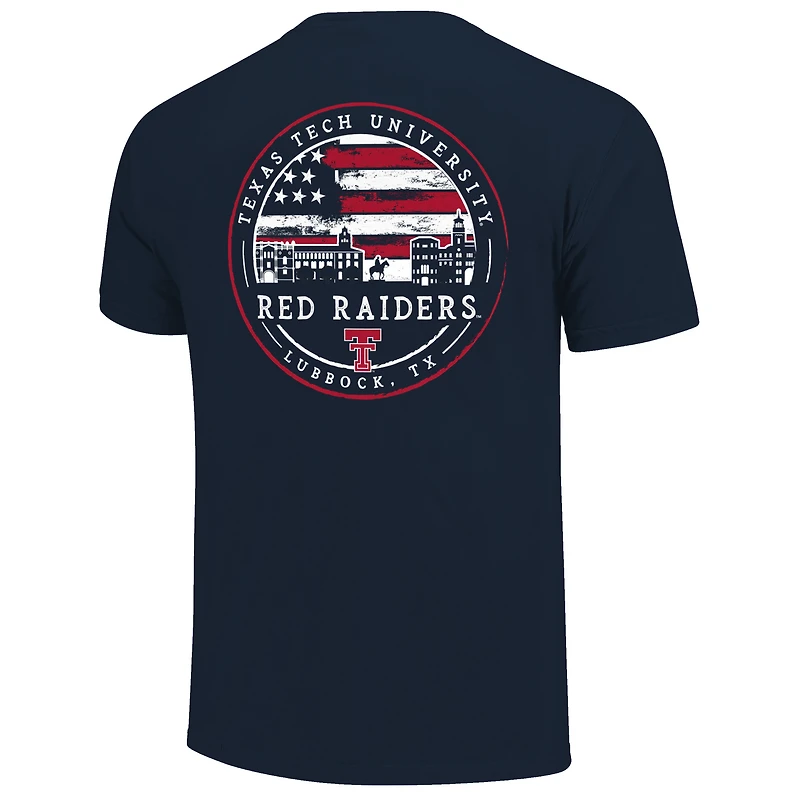 Men's Navy Texas Tech Red Raiders Campus Americana T-Shirt