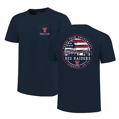 Men's Navy Texas Tech Red Raiders Campus Americana T-Shirt