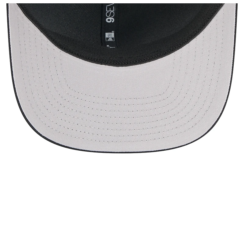 Men's New Era Black Texas Tech Red Raiders Primary 9SEVENTY Trucker Stretch-Snap Hat