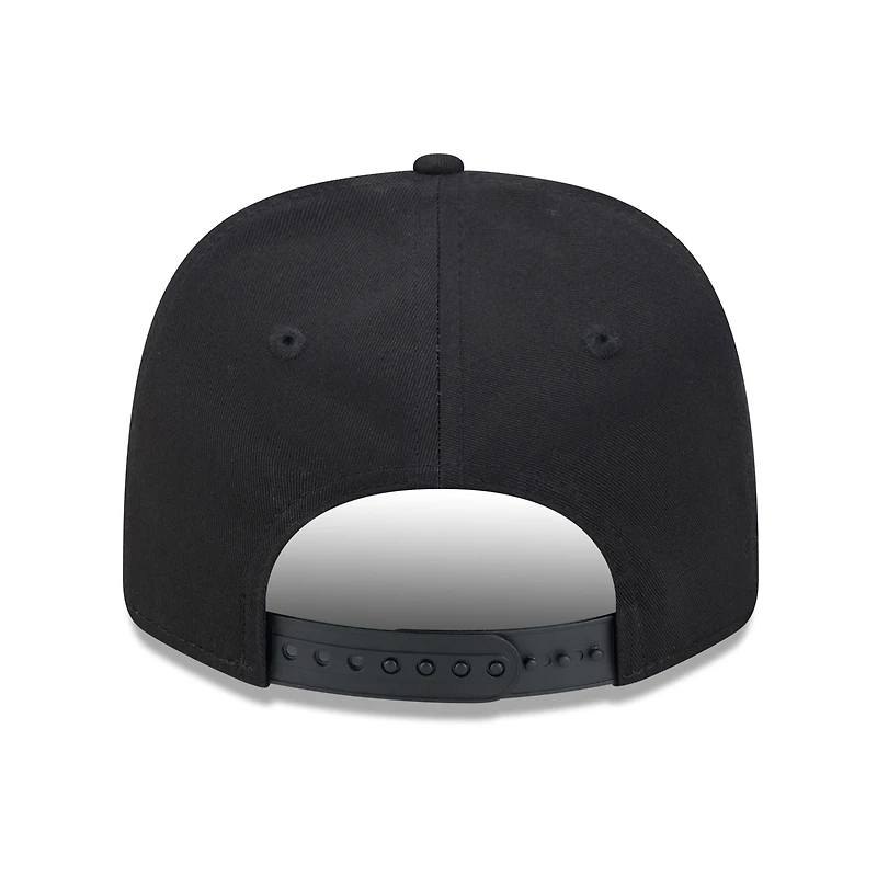 Men's New Era Black Texas Tech Red Raiders Wordmark 9SEVENTY Stretch-Snap Adjustable Hat