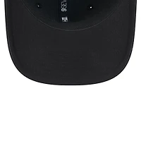 Casquette New Era noire pour homme, logo Texas Tech Red Raiders, modèle 9SEVENTY, ajustable par boutons-pression.