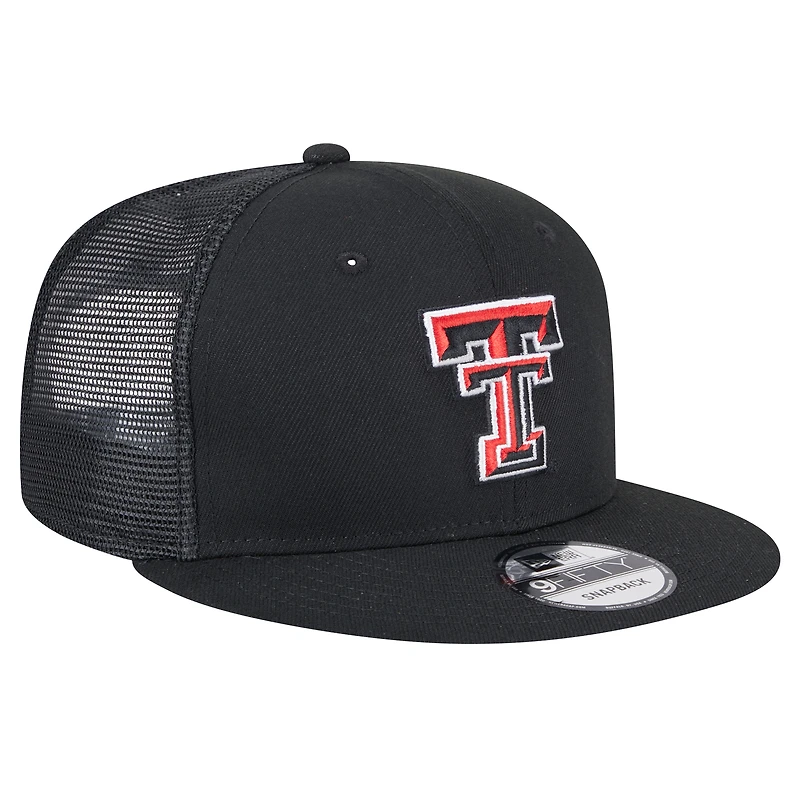 Men's New Era Red Texas Tech Red Raiders 9FIFTY Trucker Snapback Hat