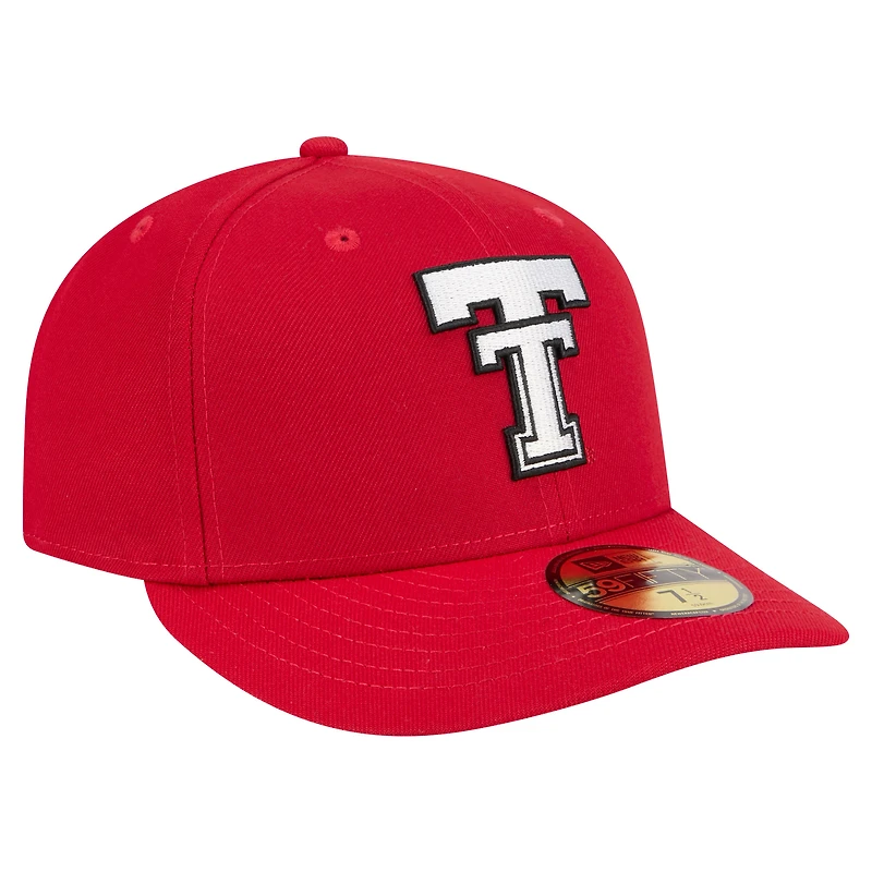 Casquette de baseball ajustée New Era rouge Texas Tech Red Raiders pour homme