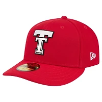 Casquette de baseball ajustée New Era rouge Texas Tech Red Raiders pour homme