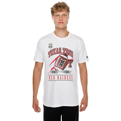 Men's New Era  White Texas Tech Red Raiders 2025 Big 12 Football Champions Locker Room T-Shirt
