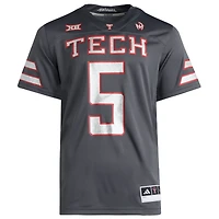 Men's Patrick Mahomes Gray Texas Tech Red Raiders Alternate Premier Strategy Jersey