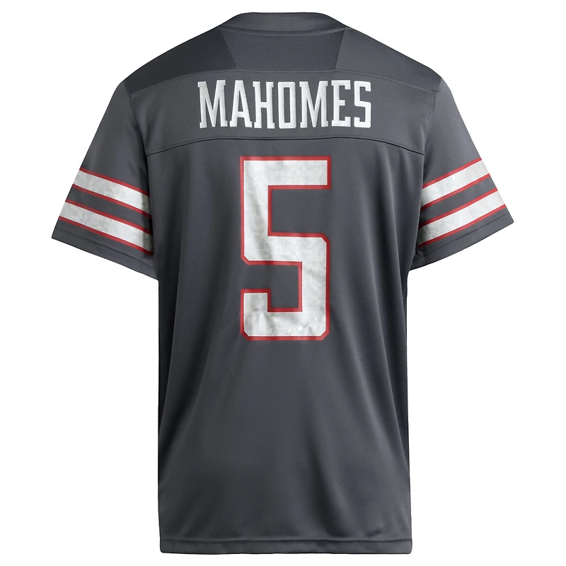 Men's Patrick Mahomes Gray Texas Tech Red Raiders Alternate Premier Strategy Jersey
