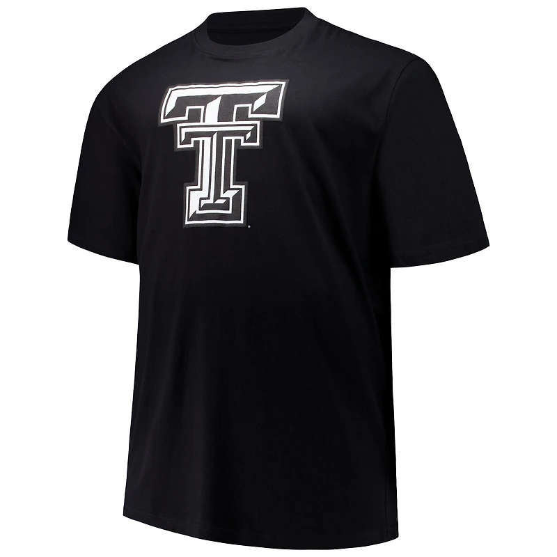 Men's Profile Black Texas Tech Red Raiders Big & Tall Pop T-Shirt