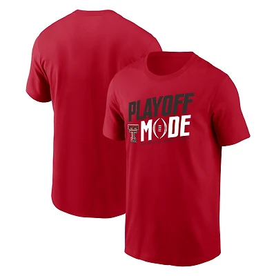 Men's  Red Texas Tech Raiders 2025-26 College Football Playoff Pass Protection T-Shirt