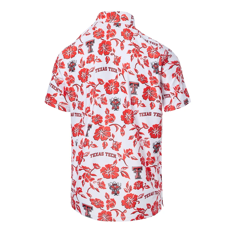 Men's Reyn Spooner  White Texas Tech Red Raiders Pua Performance Polo