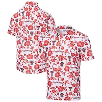 Polo Performance Reyn Spooner pour homme, blanc, Texas Tech, rouge, Raiders