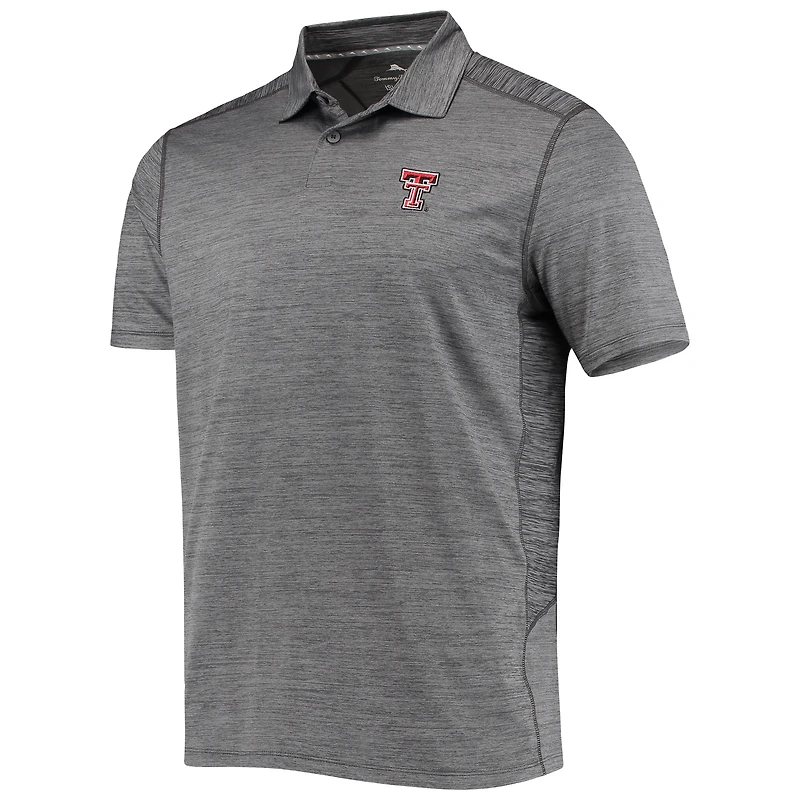 Polo Tommy Bahama gris Texas Tech Red Raiders Delray IslandZone pour homme
