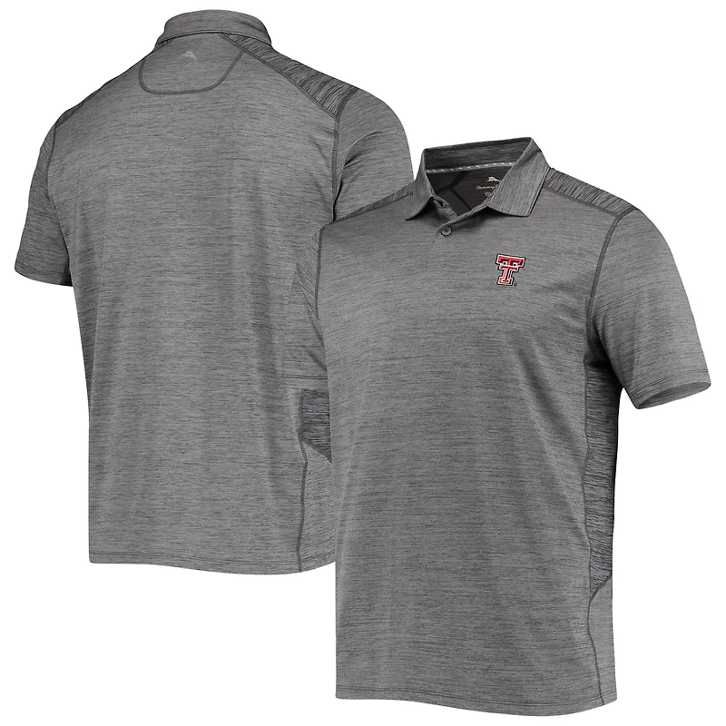 Polo Tommy Bahama gris Texas Tech Red Raiders Delray IslandZone pour homme