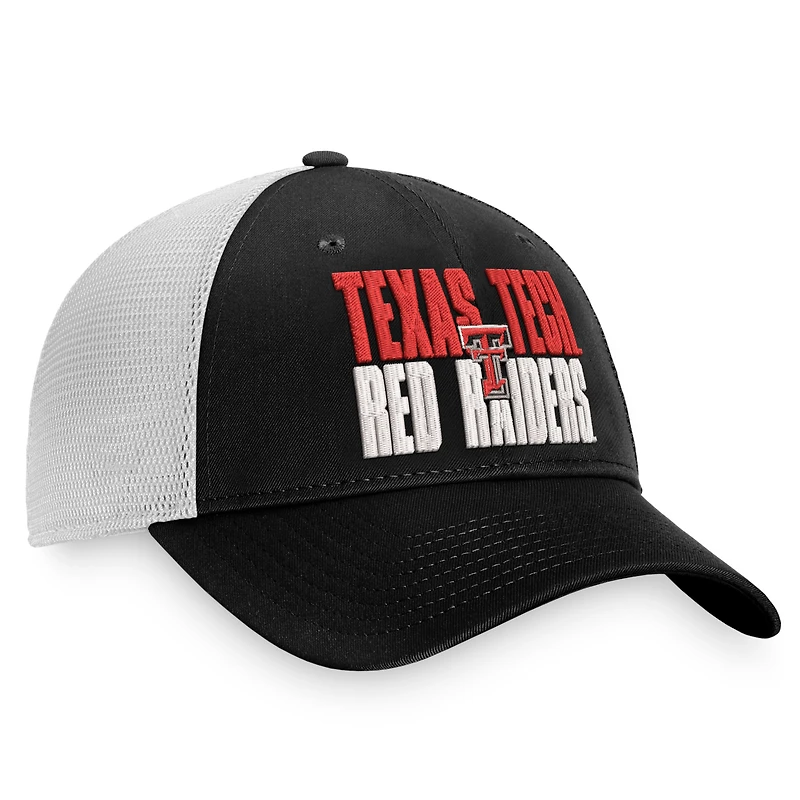 TOP TEXTEC NOIR BLANC NCAA TOP STOCKPILE TRUCKER HATMENSTR