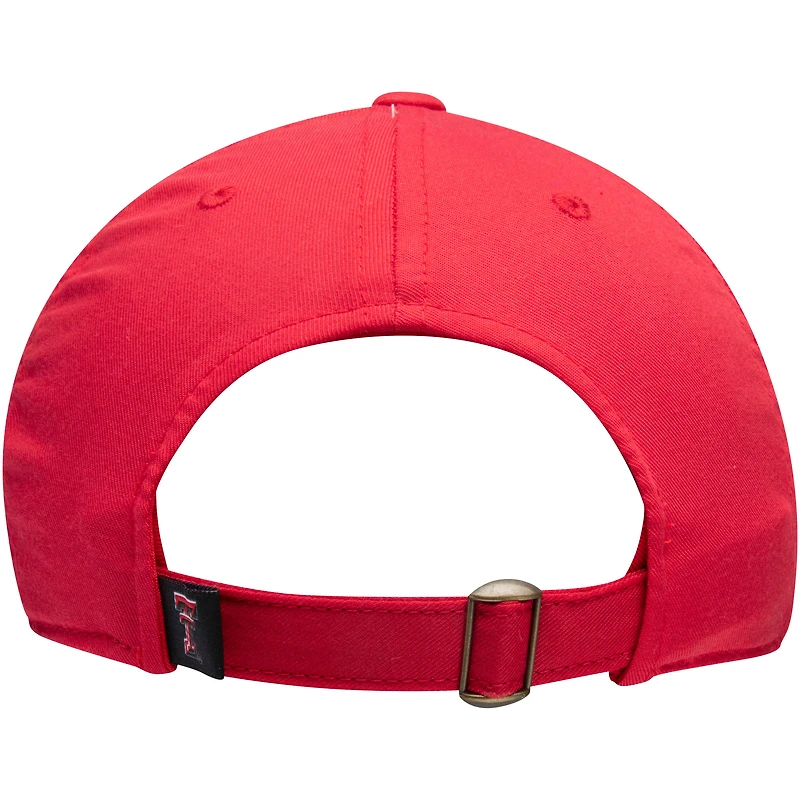 Men's Top of the World Red Texas Tech Red Raiders Primary Logo Staple Adjustable Hat