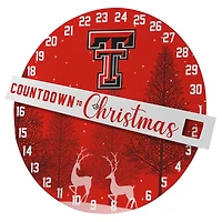Pegasus Texas Tech Red Raiders Countdown to Christmas Wall Sign