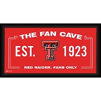 Texas Tech Raiders Framed 10" x 20" Fan Cave Collage