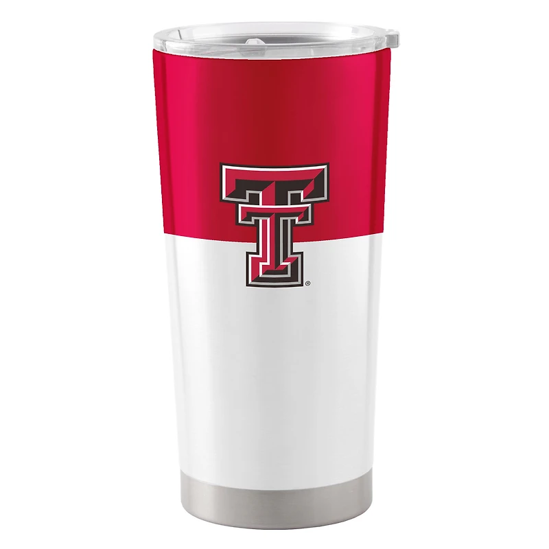 Texas Tech Raiders rouges 20 oz. Gobelet en acier inoxydable à blocs de couleurs