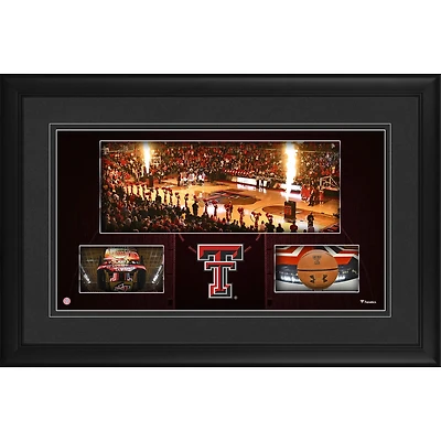 Texas Tech Red Raiders Framed 10'' x 18'' United Supermarkets Arena Panoramic Collage