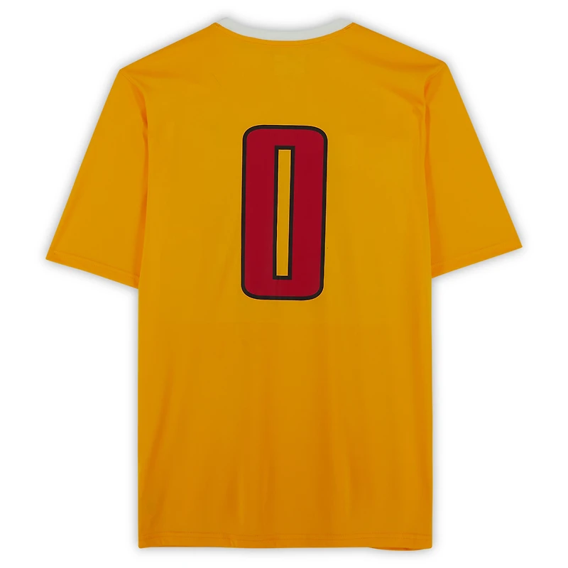 Texas Tech Red Raiders Team-Issued #0 Yellow Jersey from the Athletics Program