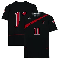 Maillot noir n° 11 des Red Raiders de Texas Tech émis par l'équipe du programme d'athlétisme