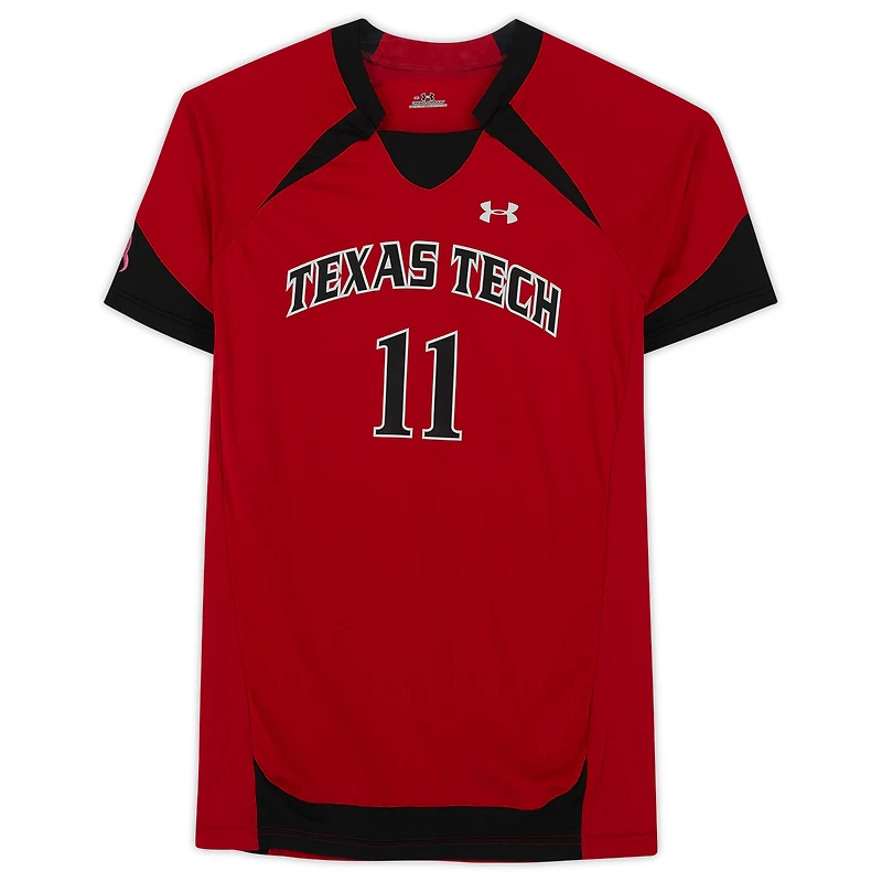 Texas Tech Red Raiders Team-Issued #11 Red Jersey from the Athletics Program