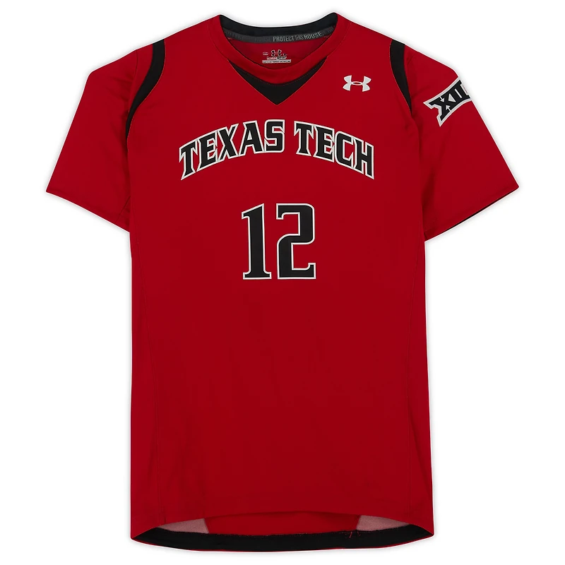 Texas Tech Red Raiders Team-Issued #12 Red Jersey from the Athletics Program