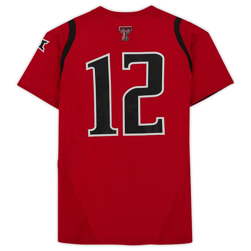 Texas Tech Red Raiders Team-Issued #12 Red Jersey from the Athletics Program