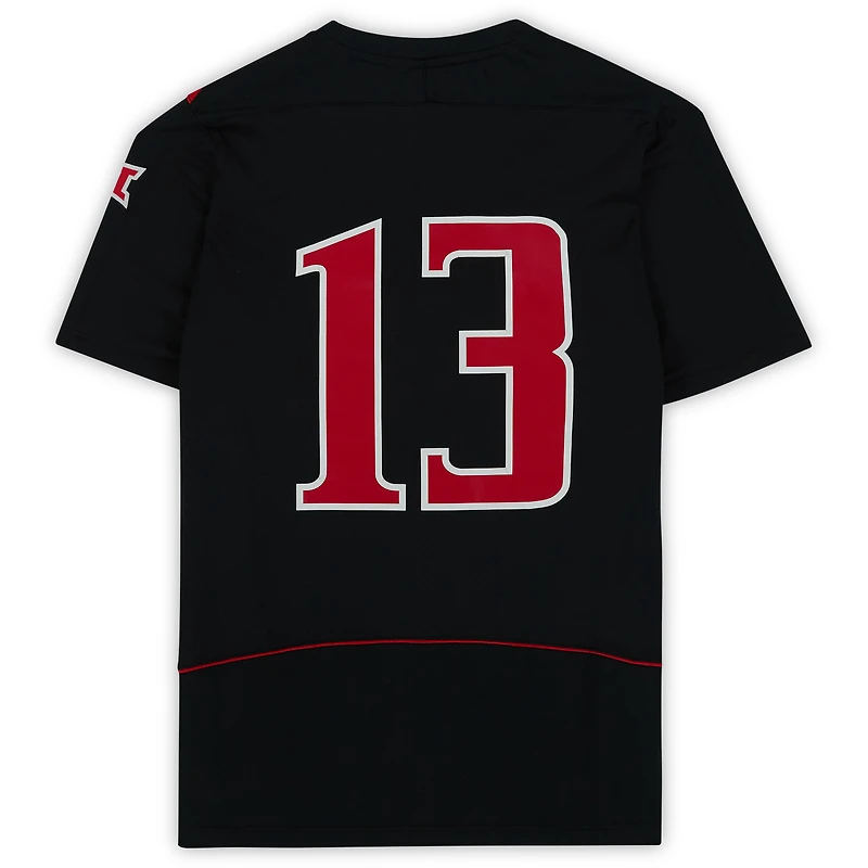 Maillot noir numéro des Texas Tech Red Raiders émis par l'équipe du programme d'athlétisme