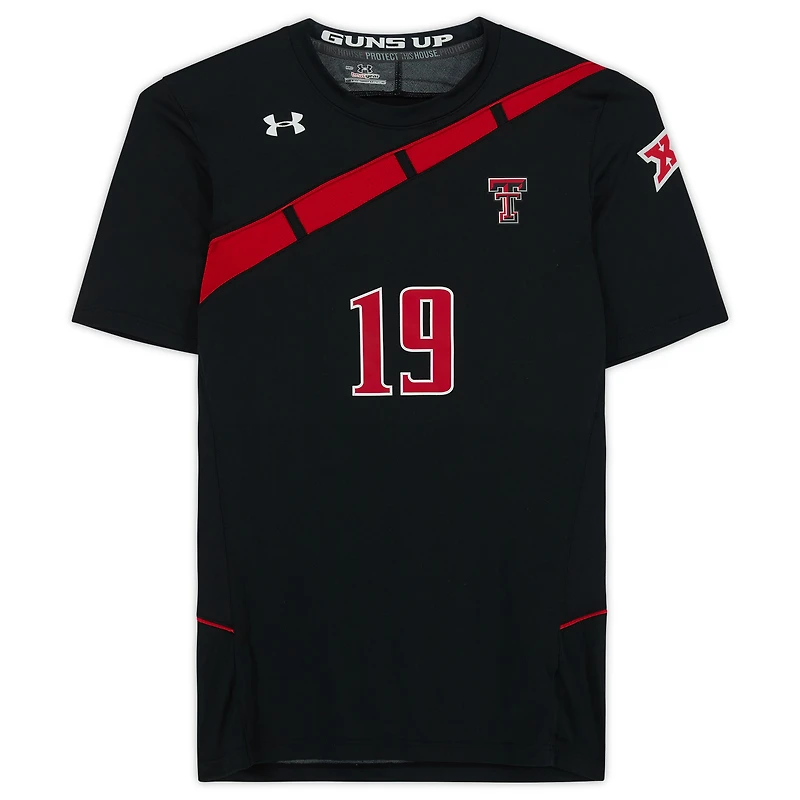 Texas Tech Red Raiders Team-Issued #19 Black Jersey from the Athletics Program