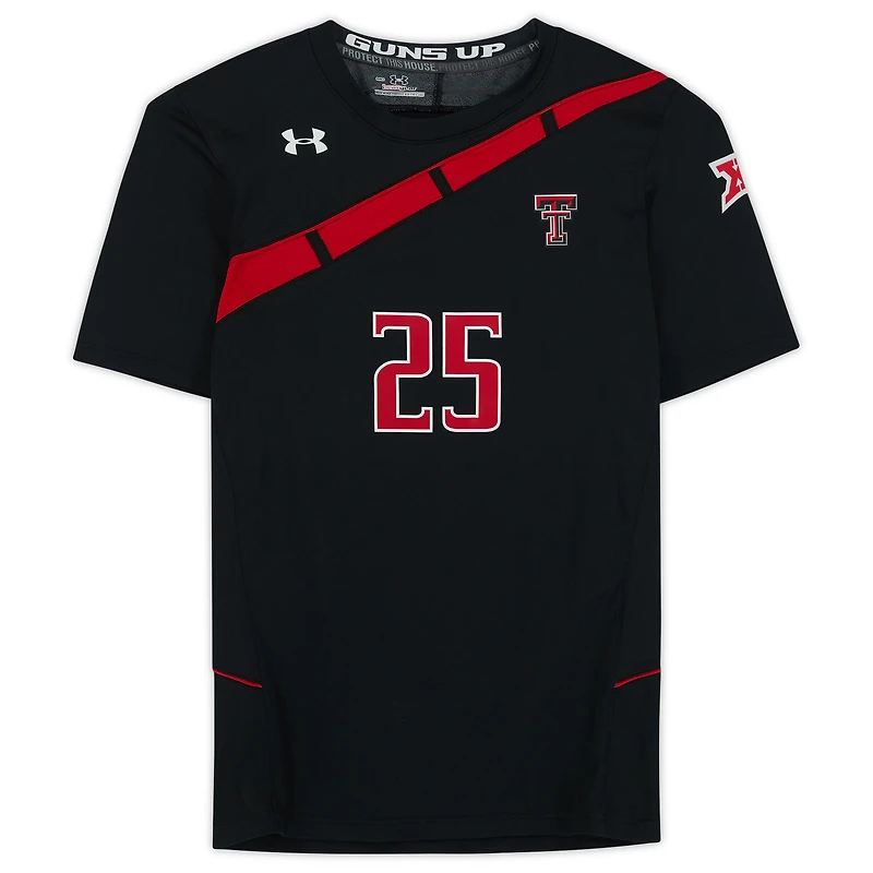 Texas Tech Red Raiders Team-Issued #25 Black Jersey from the Athletics Program