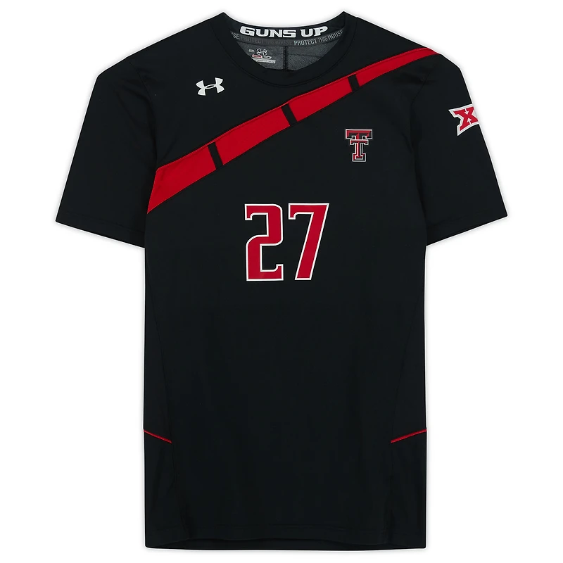 Texas Tech Red Raiders Team-Issued #27 Black Jersey from the Athletics Program