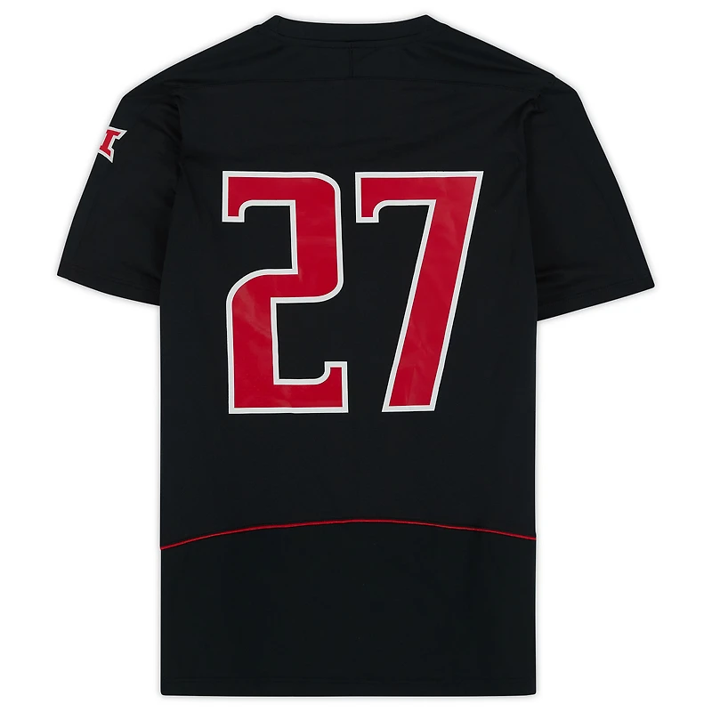 Texas Tech Red Raiders Team-Issued #27 Black Jersey from the Athletics Program