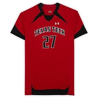 Maillot rouge numéro 27 des Texas Tech Red Raiders émis par le programme d'athlétisme
