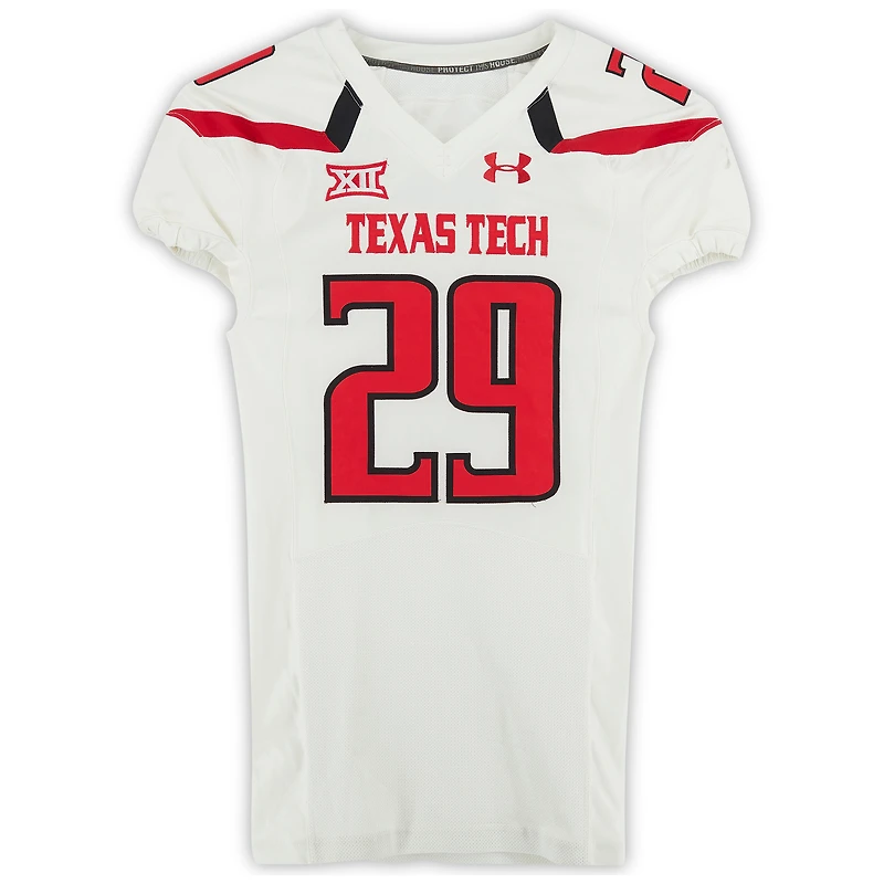 Texas Tech Red Raiders Team-Issued #29 White Jersey from the 2014 NCAA Football Season