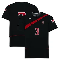 Maillot noir numéro 3 des Texas Tech Red Raiders émis par l'équipe du programme d'athlétisme