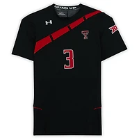 Texas Tech Red Raiders Team-Issued #3 Black Jersey from the Athletics Program