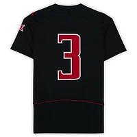 Texas Tech Red Raiders Team-Issued #3 Black Jersey from the Athletics Program