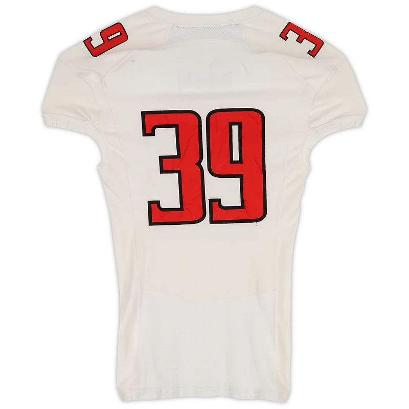 Texas Tech Red Raiders Team-Issued #39 White Jersey from the 2013 NCAA Football Season