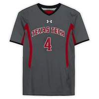 Texas Tech Red Raiders Team-Issued #4 Gray Jersey from the Athletics Program