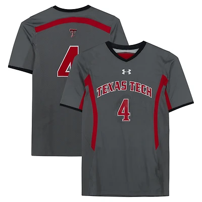 Texas Tech Red Raiders Team-Issued #4 Gray Jersey from the Athletics Program