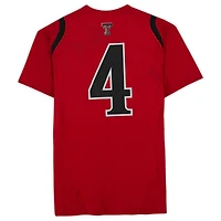 Texas Tech Red Raiders Team-Issued #4 Red Jersey from the Athletics Program