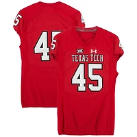 Maillot rouge numéro 45 des Texas Tech Red Raiders de la saison de football NCAA 2017