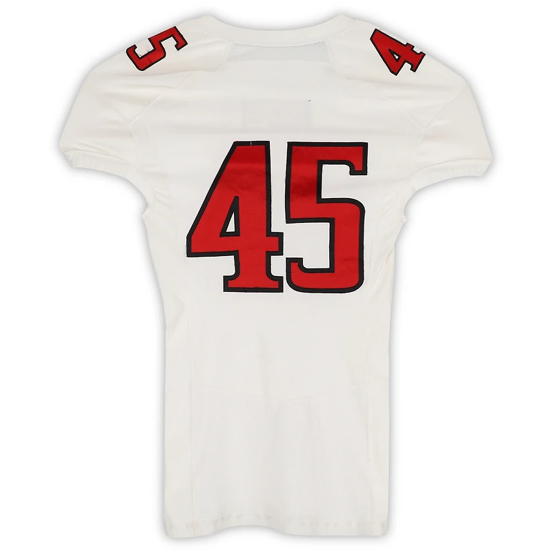 Texas Tech Red Raiders Team-Issued #45 White Jersey from the 2013 NCAA Football Season
