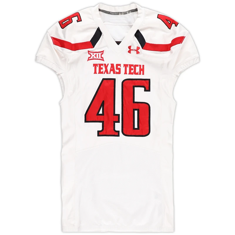 Texas Tech Red Raiders Team-Issued #46 White Jersey from the 2016 NCAA Football Season