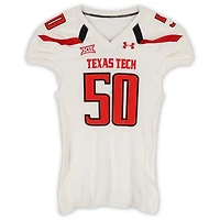 Texas Tech Red Raiders Team-Issued #50 White Jersey from the 2013 NCAA Football Season